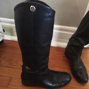 Frye Melissa Button Womens 8.5 Black Leather Boots